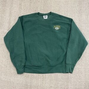 vintage Green Bay Packers sweatshirt mens xl Green 1990s NFL LEE sport